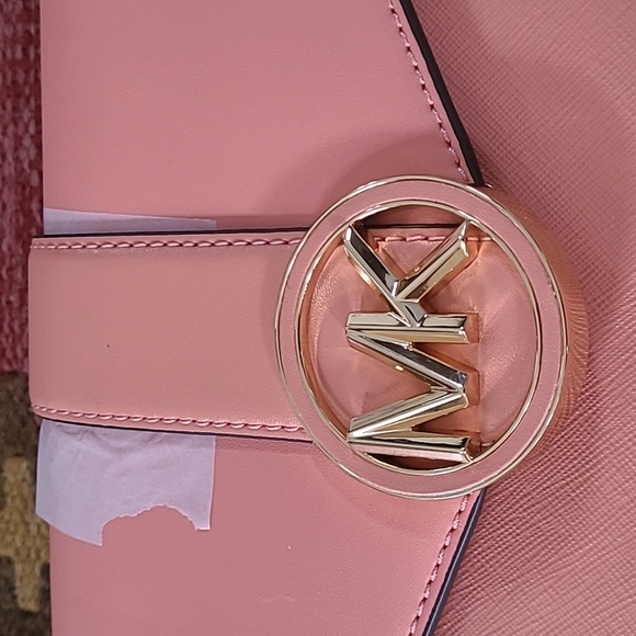 Michael Kors Carmen Medium Convertible Chain Shoulder Bag Crossbody Sherbert - Picture 3 of 9